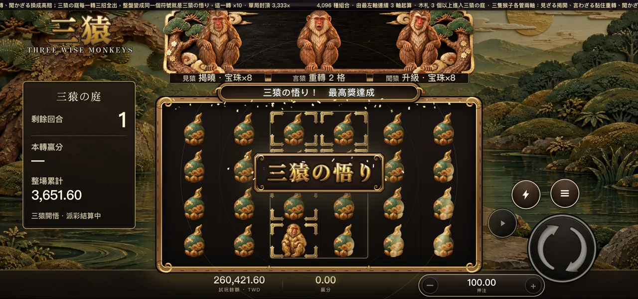 三猿 — 三猿の悟り