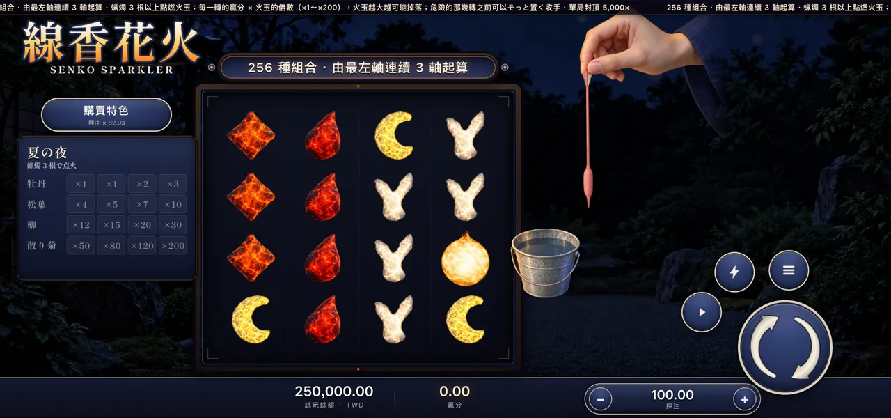 線香花火 — 夏夜的庭院