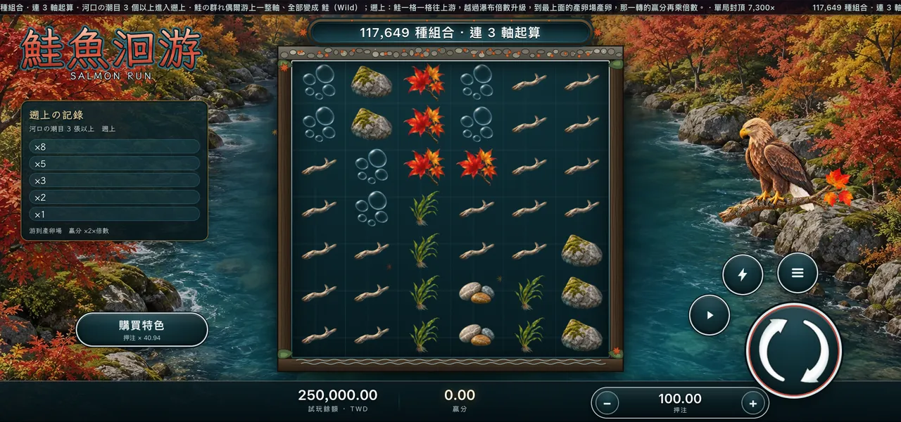 鮭魚洄游 — 秋天的溪流