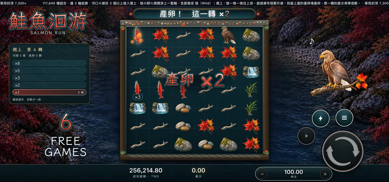 鮭魚洄游 — 遡上