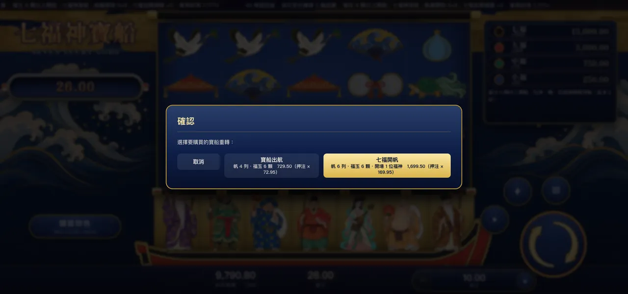七福神寶船 — 購買特色